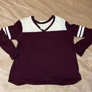 Gently worn Pink Victoria’s Secret Long Sleeve Shirt, Size L